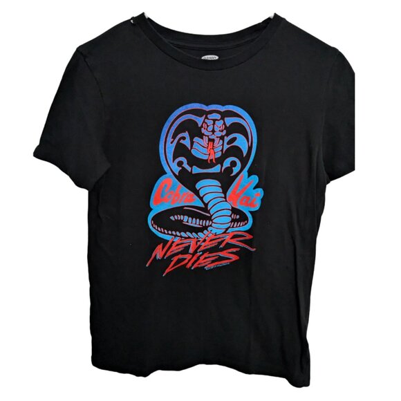 Cobra Kai Never Dies Old Navy Kids T-Shirt, Large (10-12) - Picture 1 of 9
